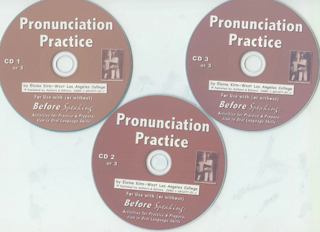 E-07c Beginners' Before Speaking with Pronunciation Principles - Audio (CD's + Shipping)