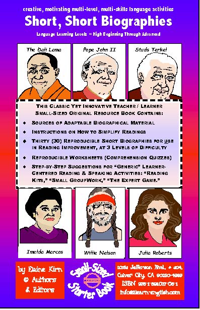 H-01b Biographies: Short, Short Stories Based on the “Messages” of People’s Lives (Condensed Starter Book)