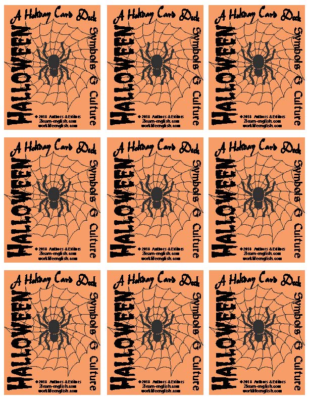 H. Holiday Happenings = Halloween = Two Decks of Picture Cards