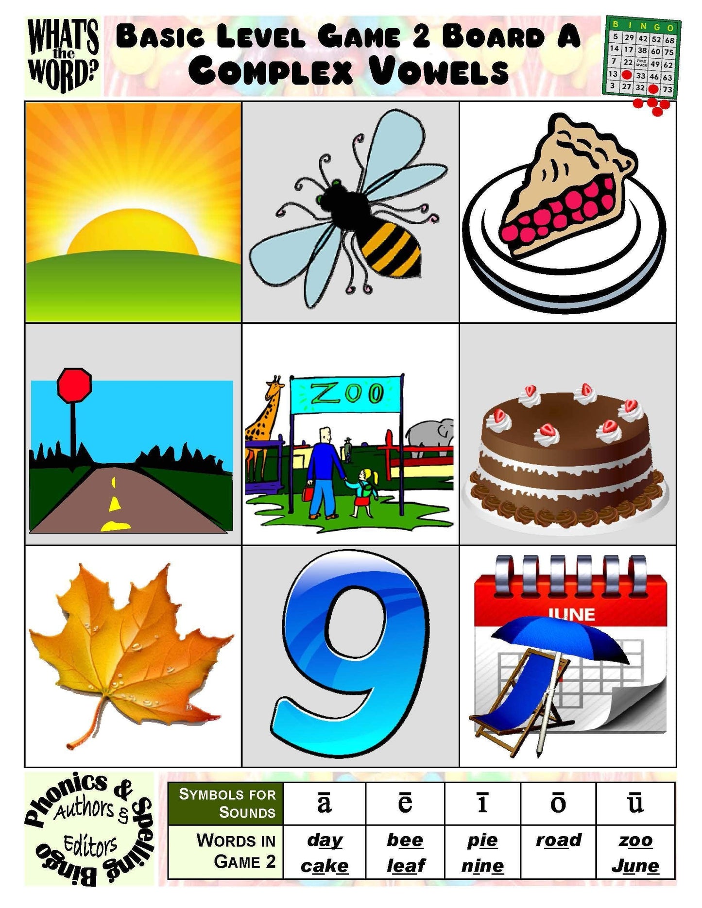 B-07a Phonics & Spelling Bingo - Basic Level (60-Page Activities & Ideas Book + 20 x 4 Pages of Games 1-8) (Print Version + Shipping)