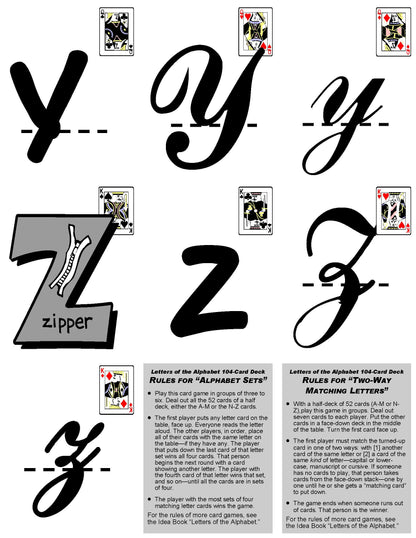 A-07.07: Use Alphabet-Letter Cards AaAa to ZzZz, Version 5, in Learning Activities & Games