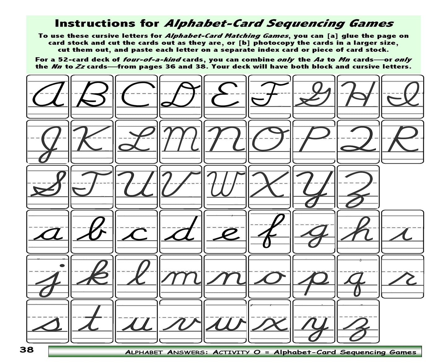 A-07.01 Make & Use Alphabet- Letter Card Packs
