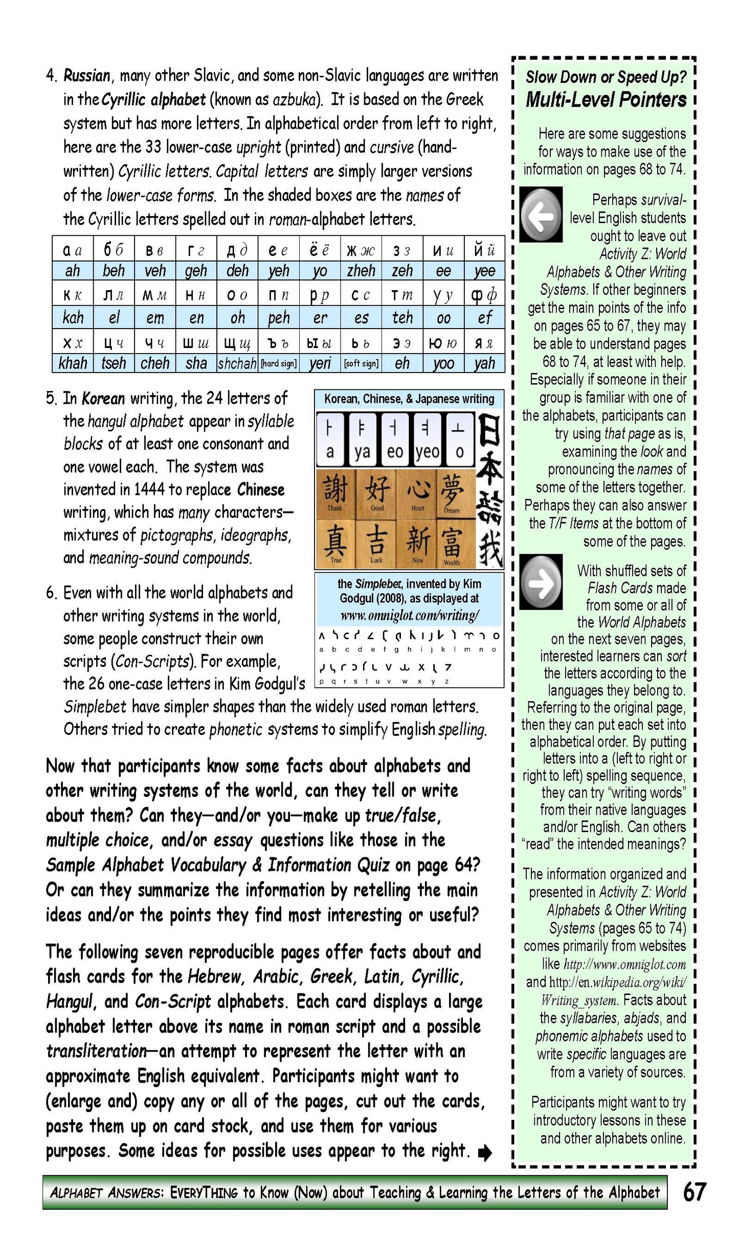 A-12 Use Other Alphabetic Writing Systems