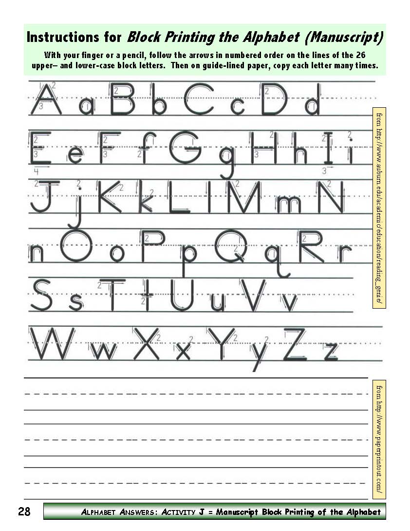 A-06 Print, Write & Type Letters