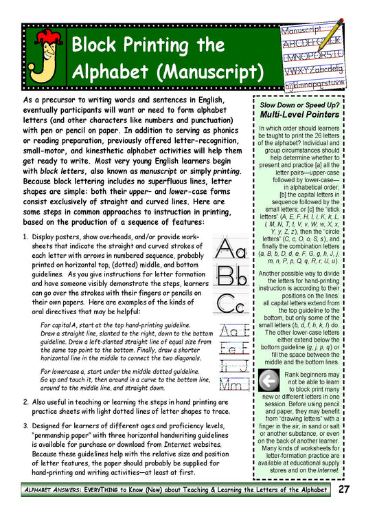 A-06 Print, Write & Type Letters