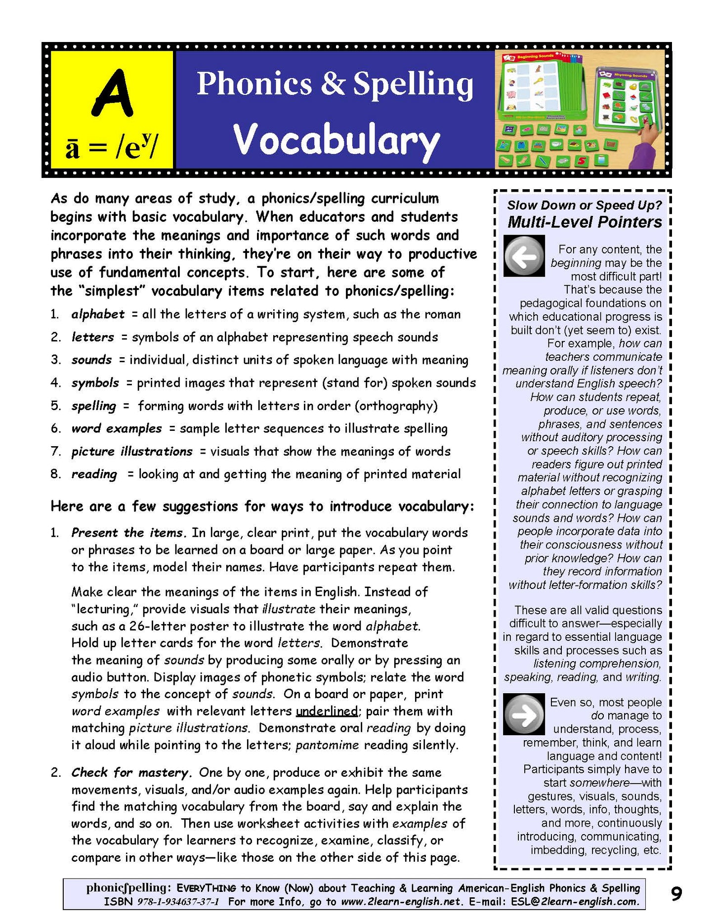 B-01.01 Start with Phonics & Spelling Concepts