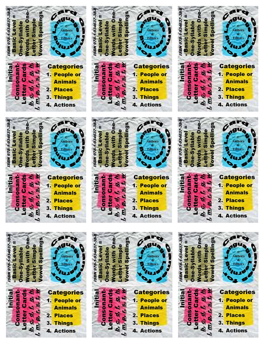 B-02.03 Get & Use 54 Basic Initial-Consonant Picture & Word Cards