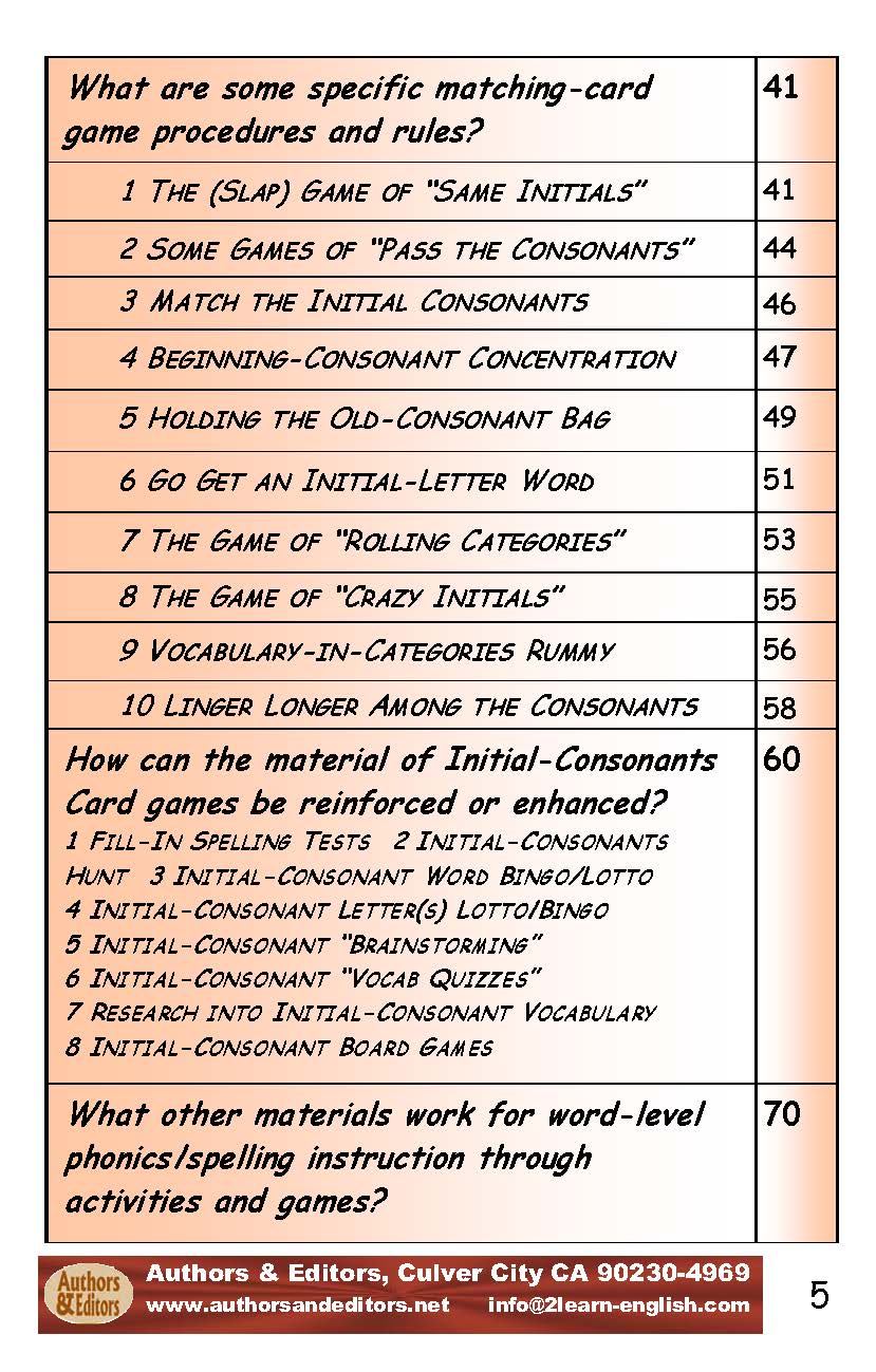 B-02.5 Get Rationale & Instructions Book for Initial-Consonants Cards - Intermediate & Advanced