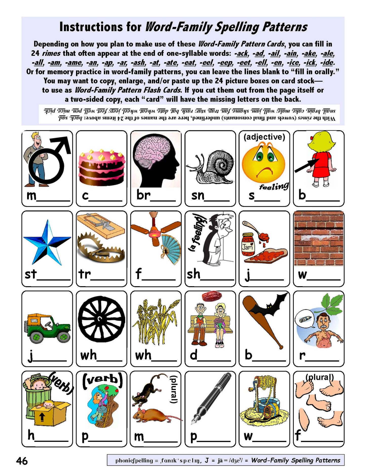 B-03.01 Get 48 Most Common Word-Family Spelling Patterns, 10 Pages