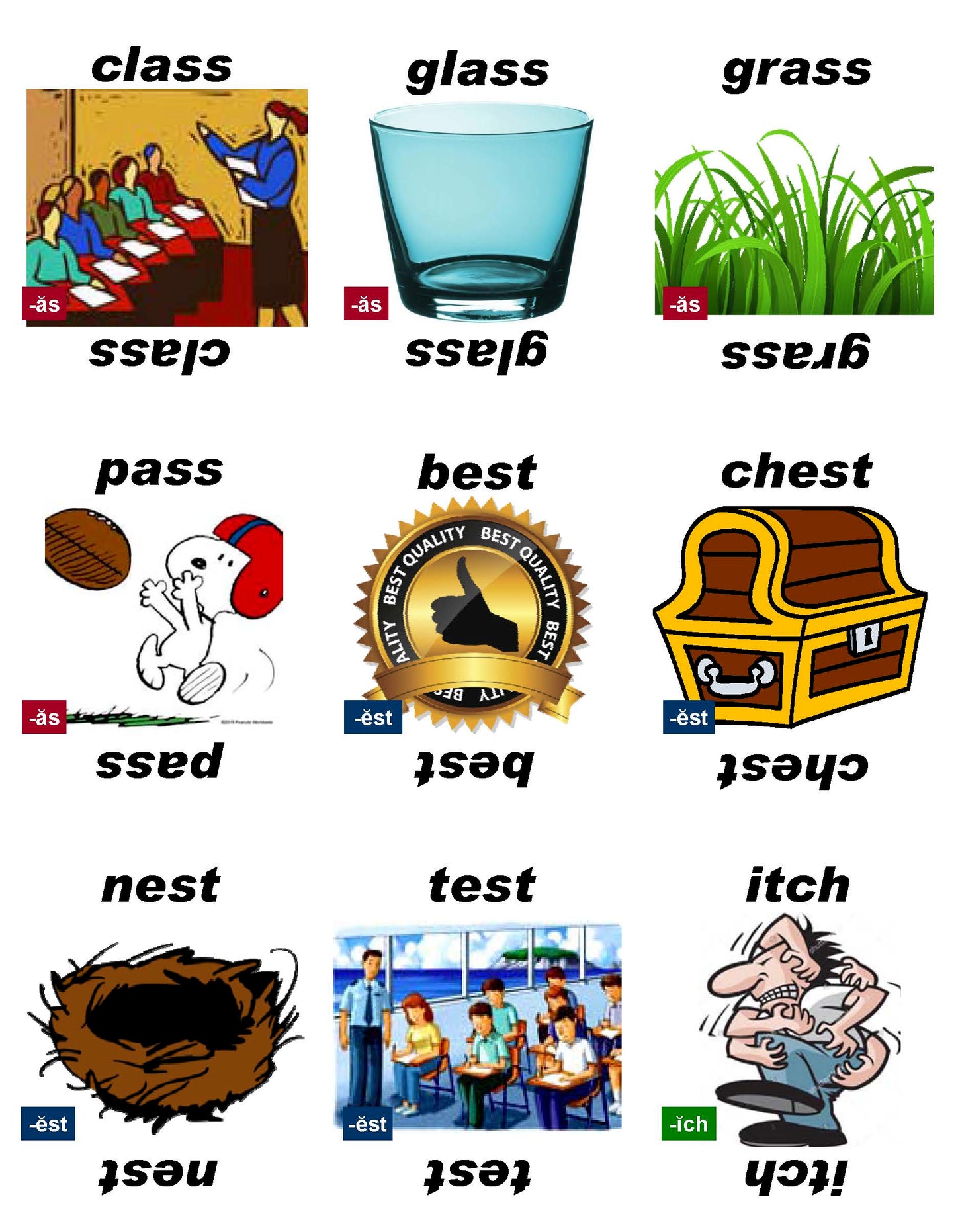 B-03.06 Get & Use Deck D of 52 Beginning Rhyming-Words Picture Cards