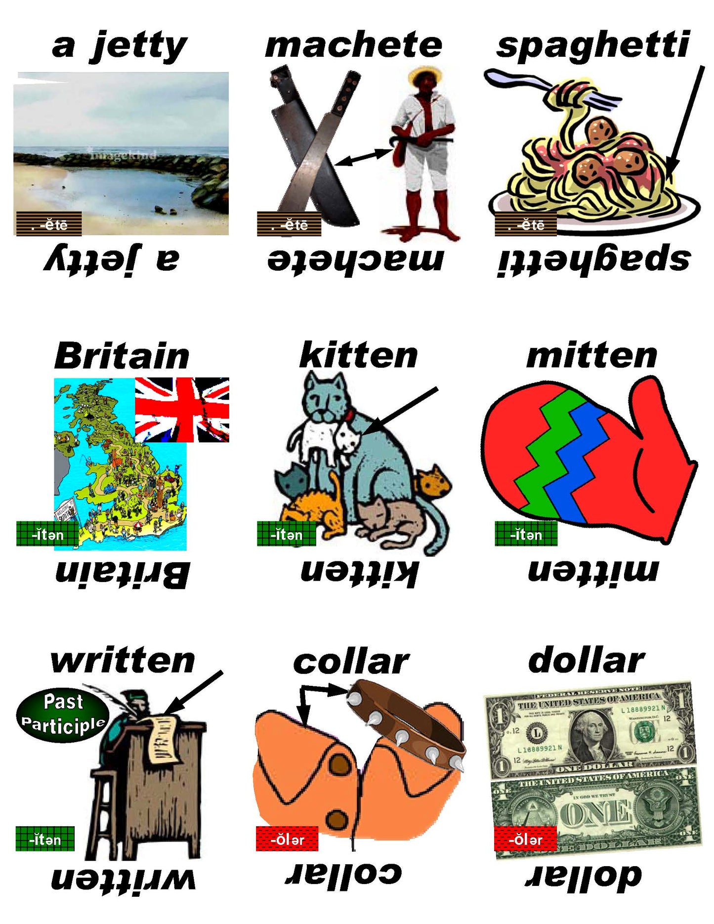 B-03.14 Get & Use Deck J of 52 Advanced Rhyming-Words Picture Cards