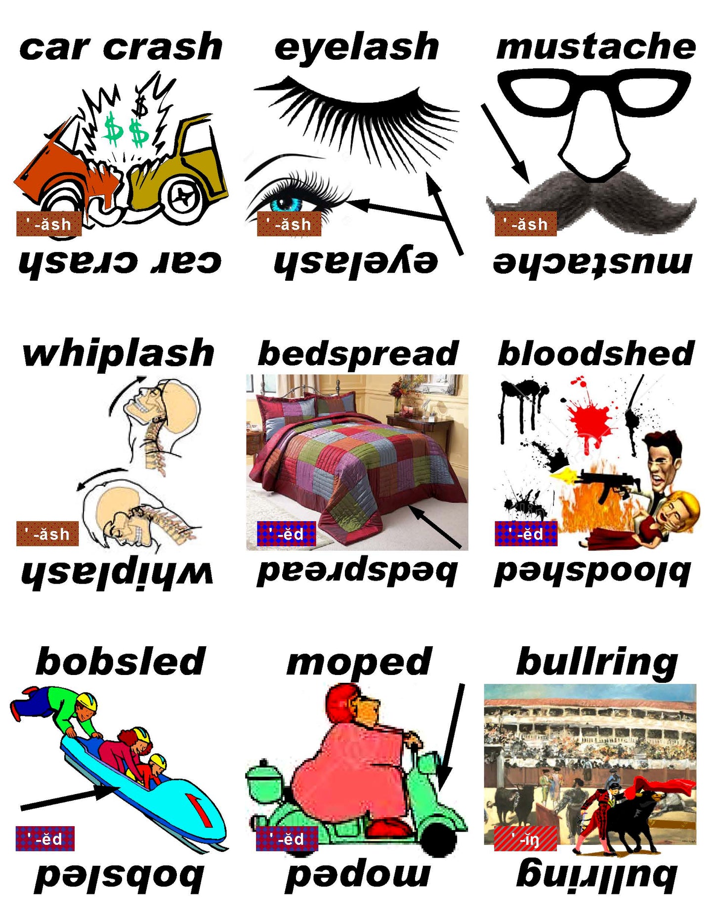 B-03.15 Get & Use Deck K of 52 Advanced Rhyming-Words Picture Cards