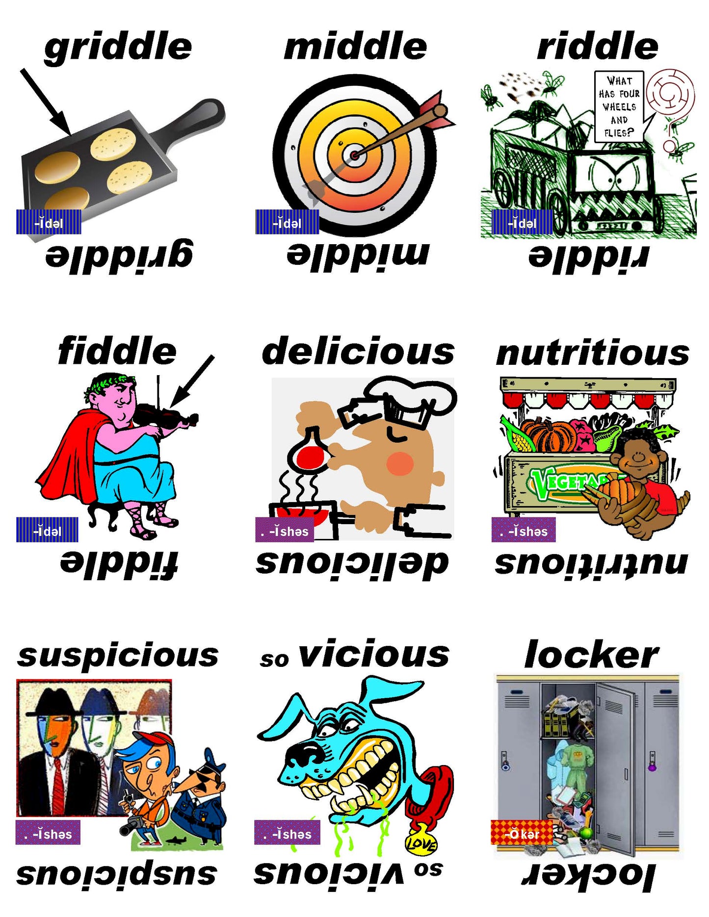 B-03.16 Get & Use Deck L of 52 Advanced Rhyming-Words Picture Cards