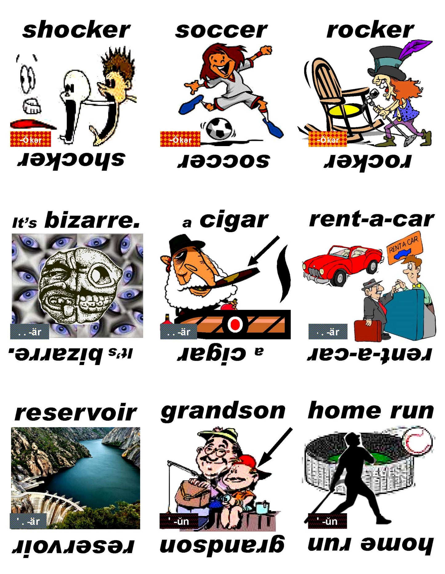B-03.16 Get & Use Deck L of 52 Advanced Rhyming-Words Picture Cards