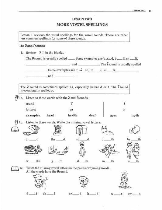 B-05.05 Do Vowel Lessons in an Intermediate  Speller