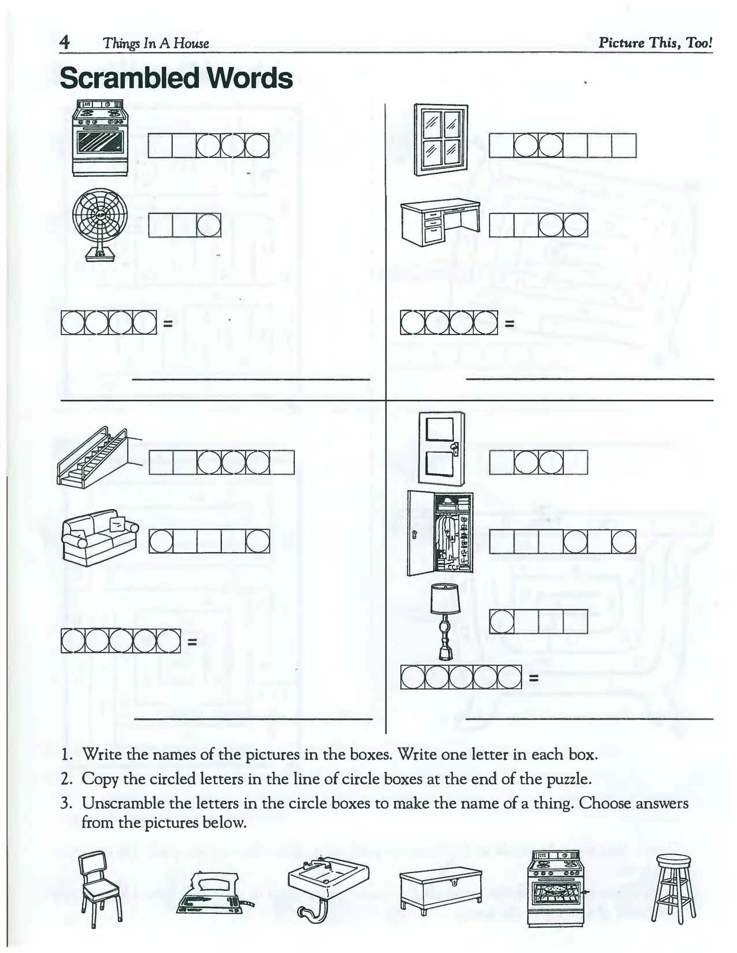 C-03.5 Solve 21 Simple Puzzles 7 in Each of 3 Everyday Categories of Meaning