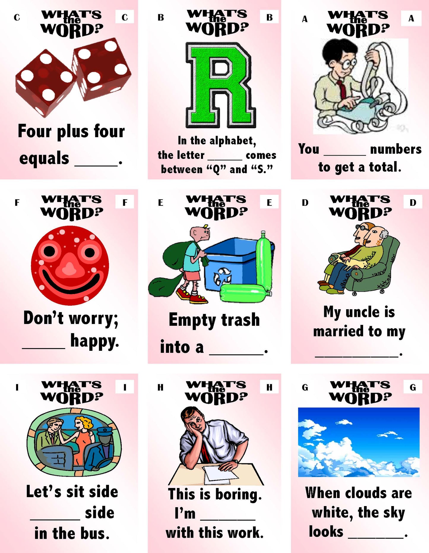 C-05.04 Get & Use Six 9-Pair Beginning Homophones Card Decks
