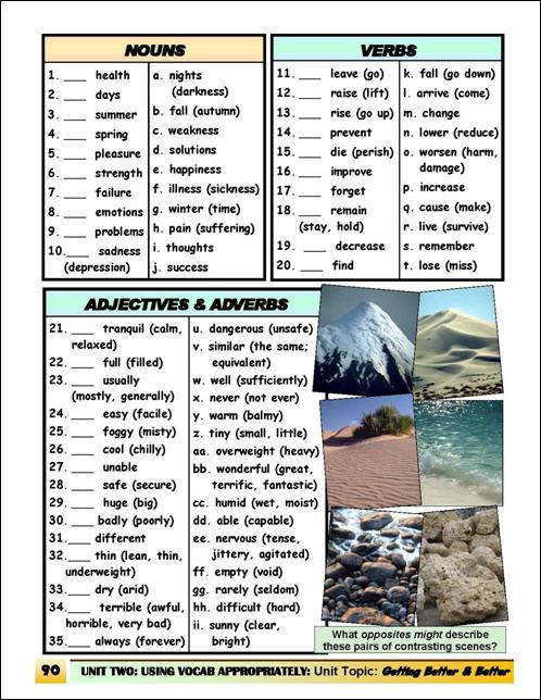 C-05.10 Use Synonyms & Opposites: Saying the Same Thing in Different Ways