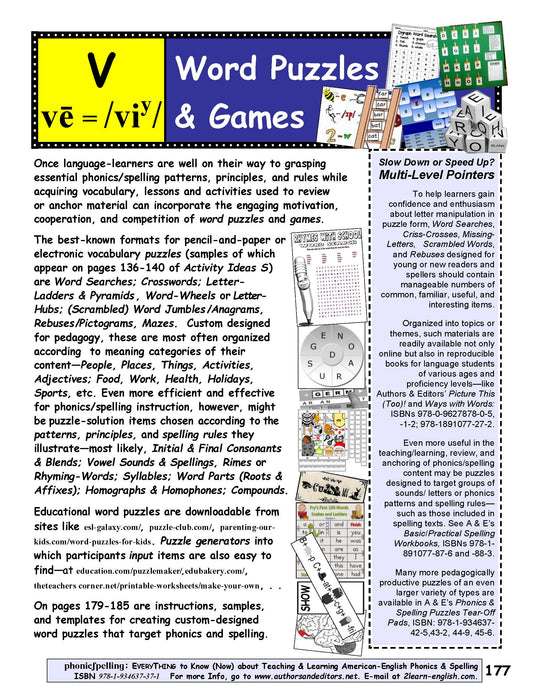 C-07.01 Make & Use Word Puzzles & Games