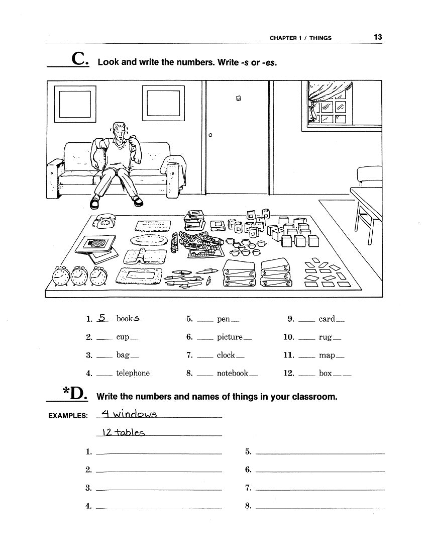 D-01.01 Name, Count, Describe & Ask for Singular and Plural Things