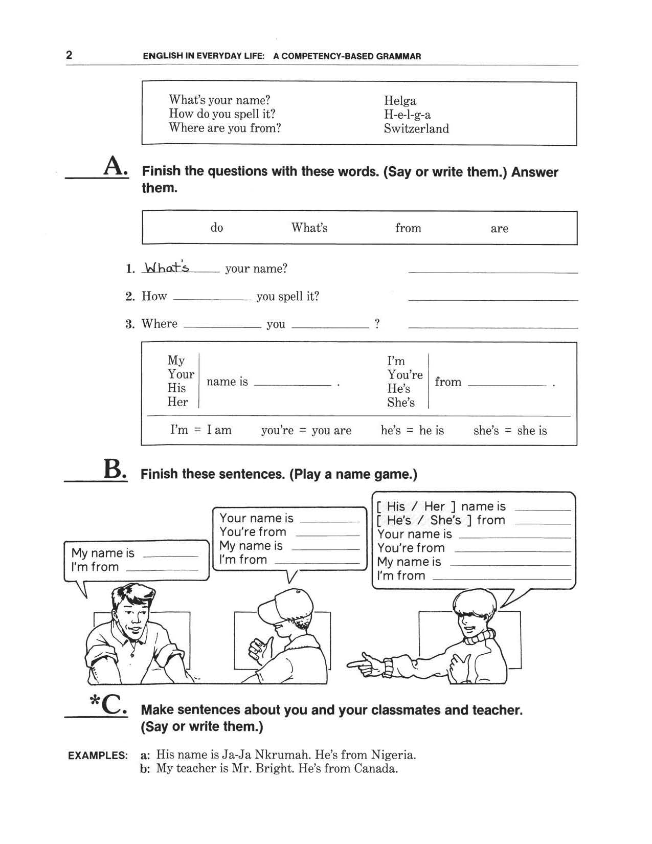 D-01.02 Start Out with BE-Statements, Questions & Answers