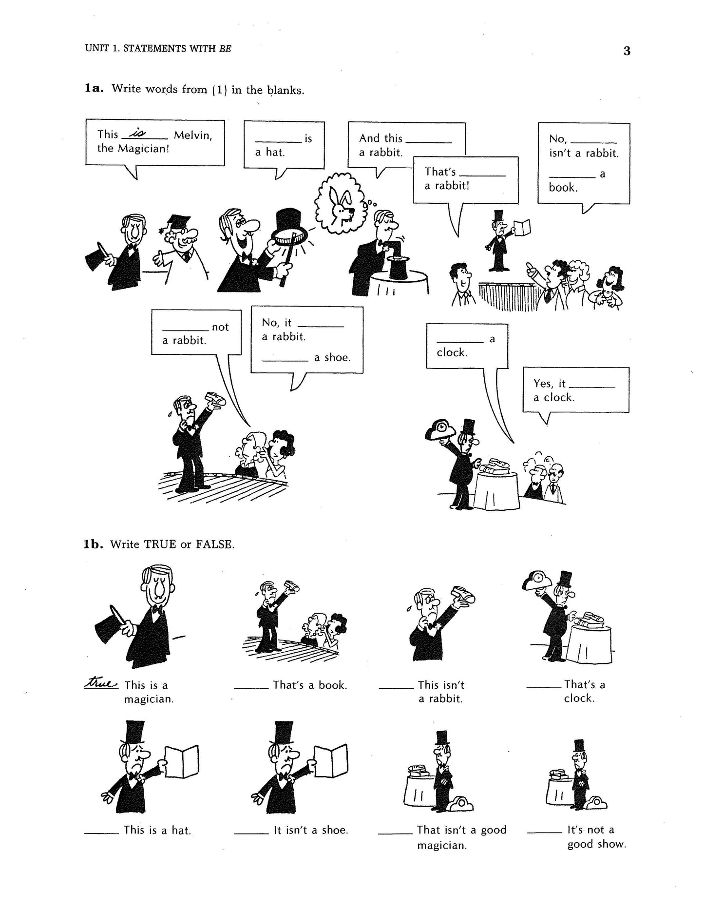 D-01.04 Understand & Make Statements with BE, Singular & Plural, Affirmative & Negative