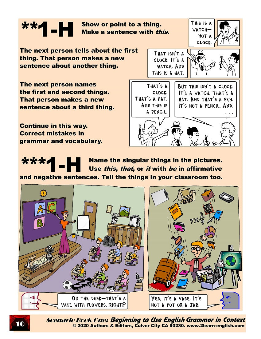 D-01.05 Understand & Make Statements with BE + Pronouns, 3rd Person Singular/Plural, Affirmative/Negative