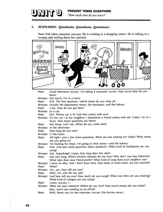 D-04.06 Ask & Answer Present Tense Questions: Simple Vs Continuous