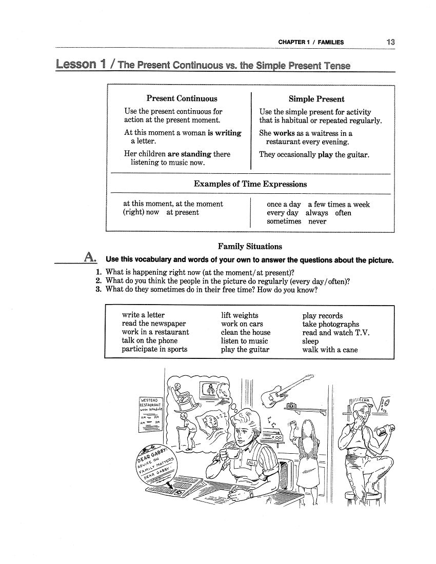 D-04.10 Use the Simple Present Vs Present Continuous with Non-Action Vs Action Verbs