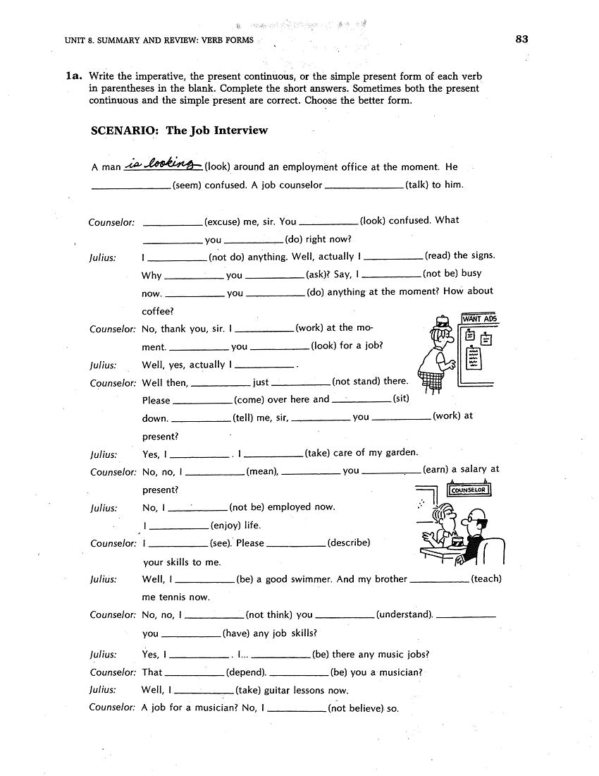D-04.11 Compare & Practice Forms, Patterns & Uses of Present-Time Verbs