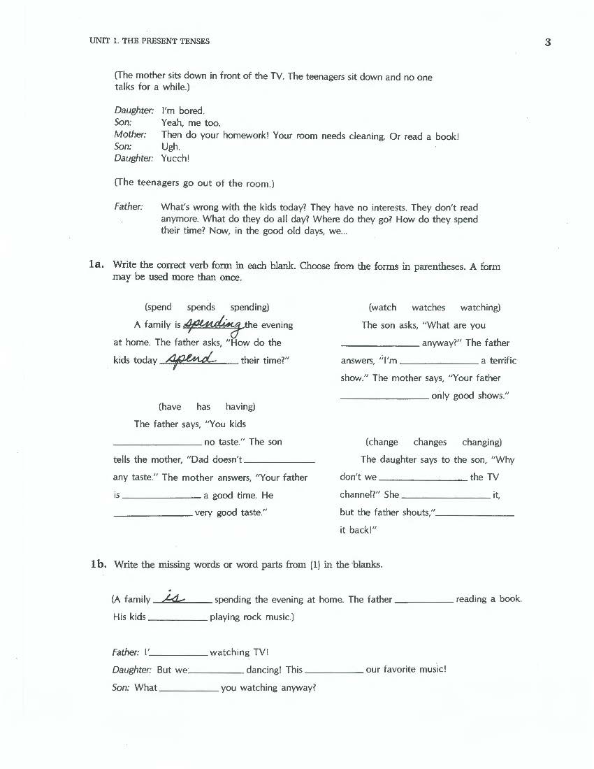 D-04.13 Start Out (Again) with Review & Comparison of Present-Time Verb Phrasing