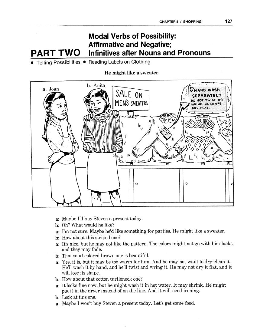 D-06.03 Use Modal-Verb + Infinitive Phrasing for Desires, Requests (for Permission), Possibility & Advice