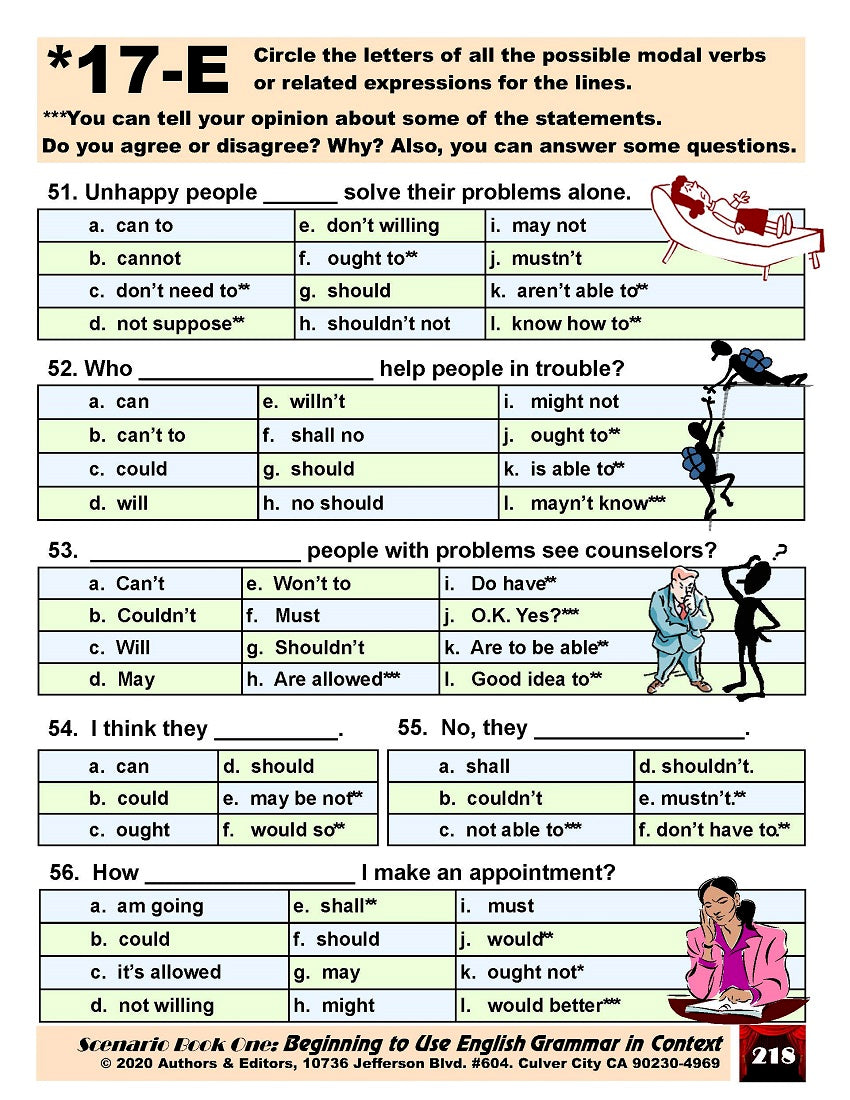 D-06.09 Use Simple Modal Verb Phrases & Related Expressions