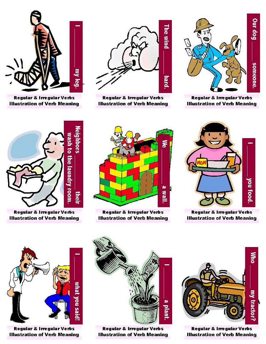 D-08.10 Get & Use a 72 Card Deck of Beginning-Level, Base + Past-Form Verbs