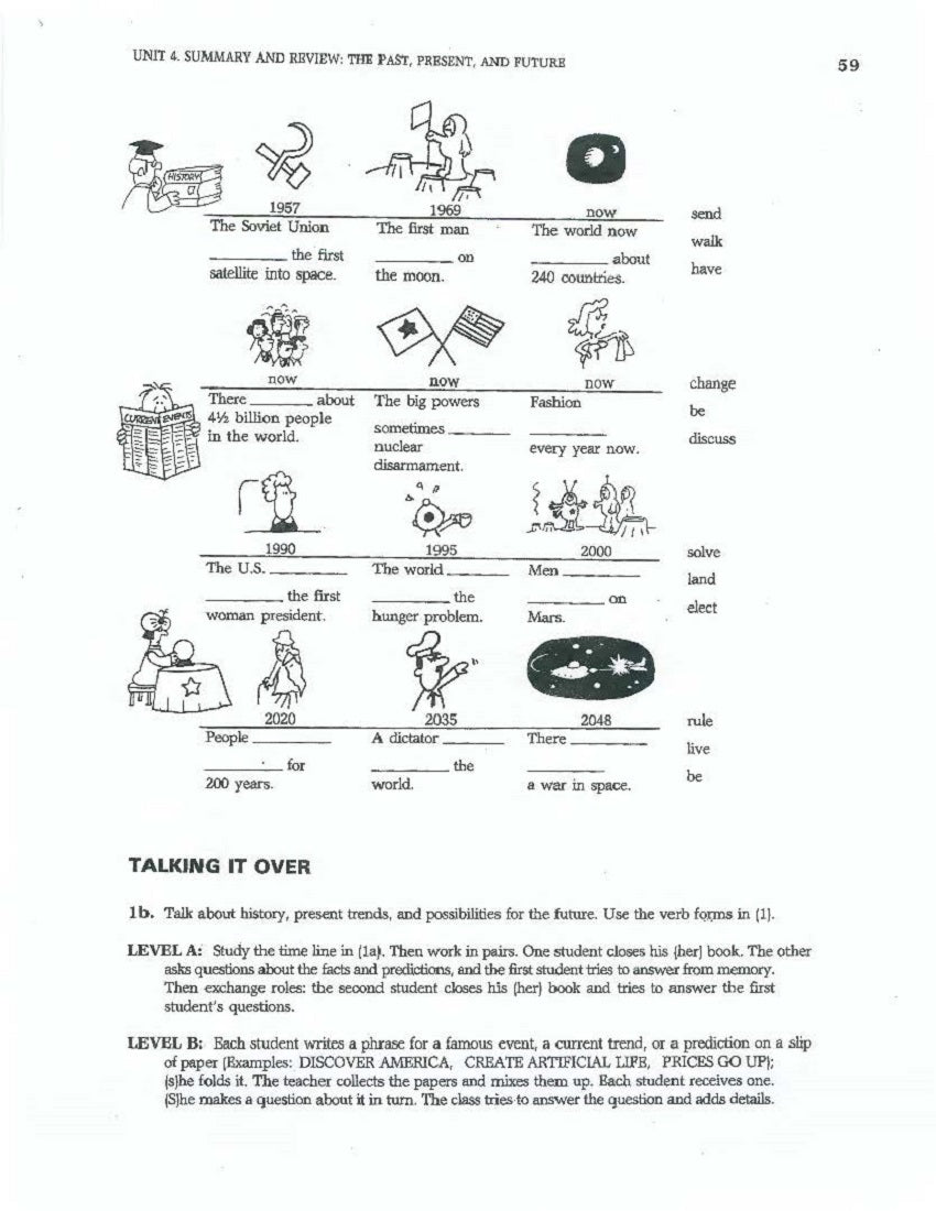 D-10.04 Summarize & Review Verb Tenses (Past, Present, Future) in Simple, Continuous & Other Forms & Meanings