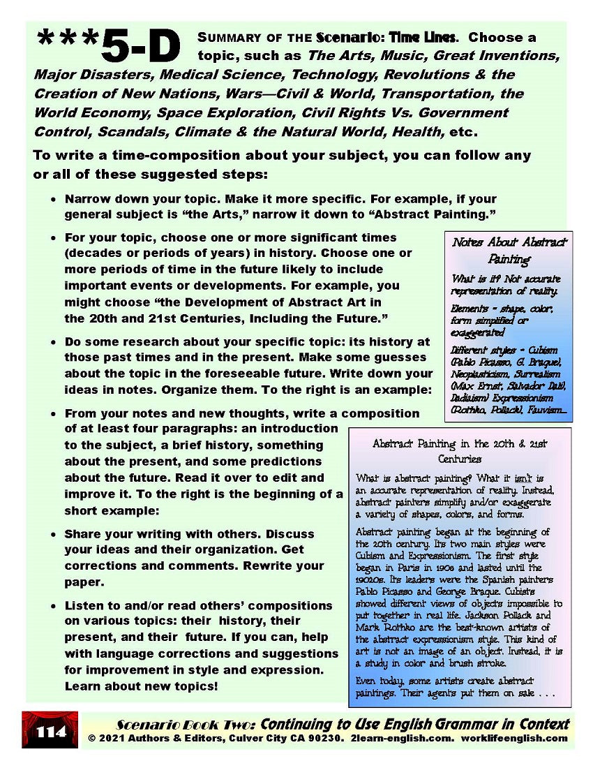 D-10.05 Tell & Learn (More) About Activity & Events in Past, Present & Future World History