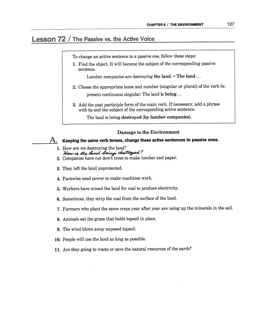 D-14.03 Connect Passive vs Active Contrasts, Modals, Causatives, Infinitives & Participial Adjectives