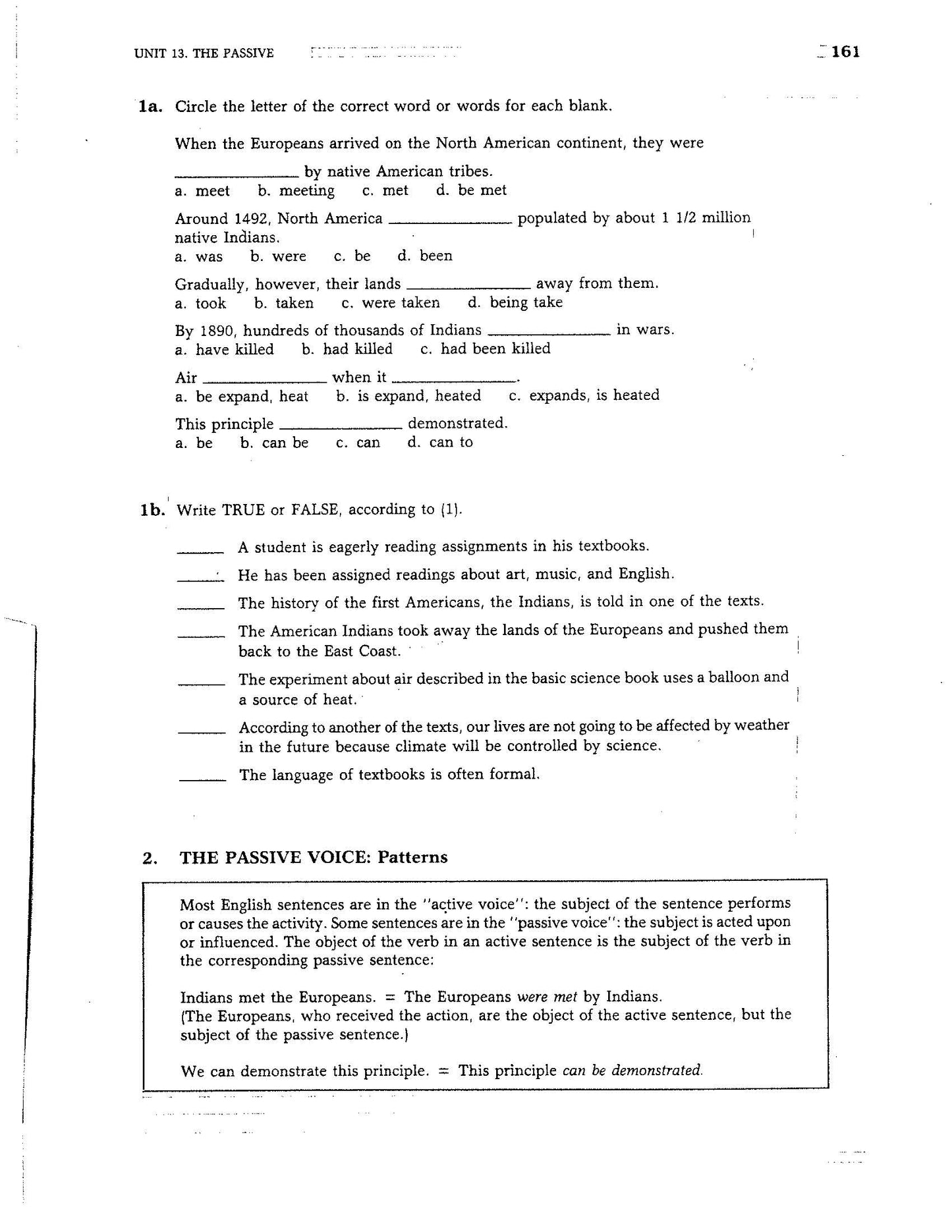 D-14.04 Understand, Use the Passive Voice When Appropriate & Expressive