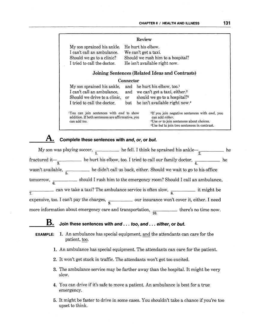 D-15.01 Combine Clauses to Show Connections Between Ideas, Contrasts, Results & Time Relationships