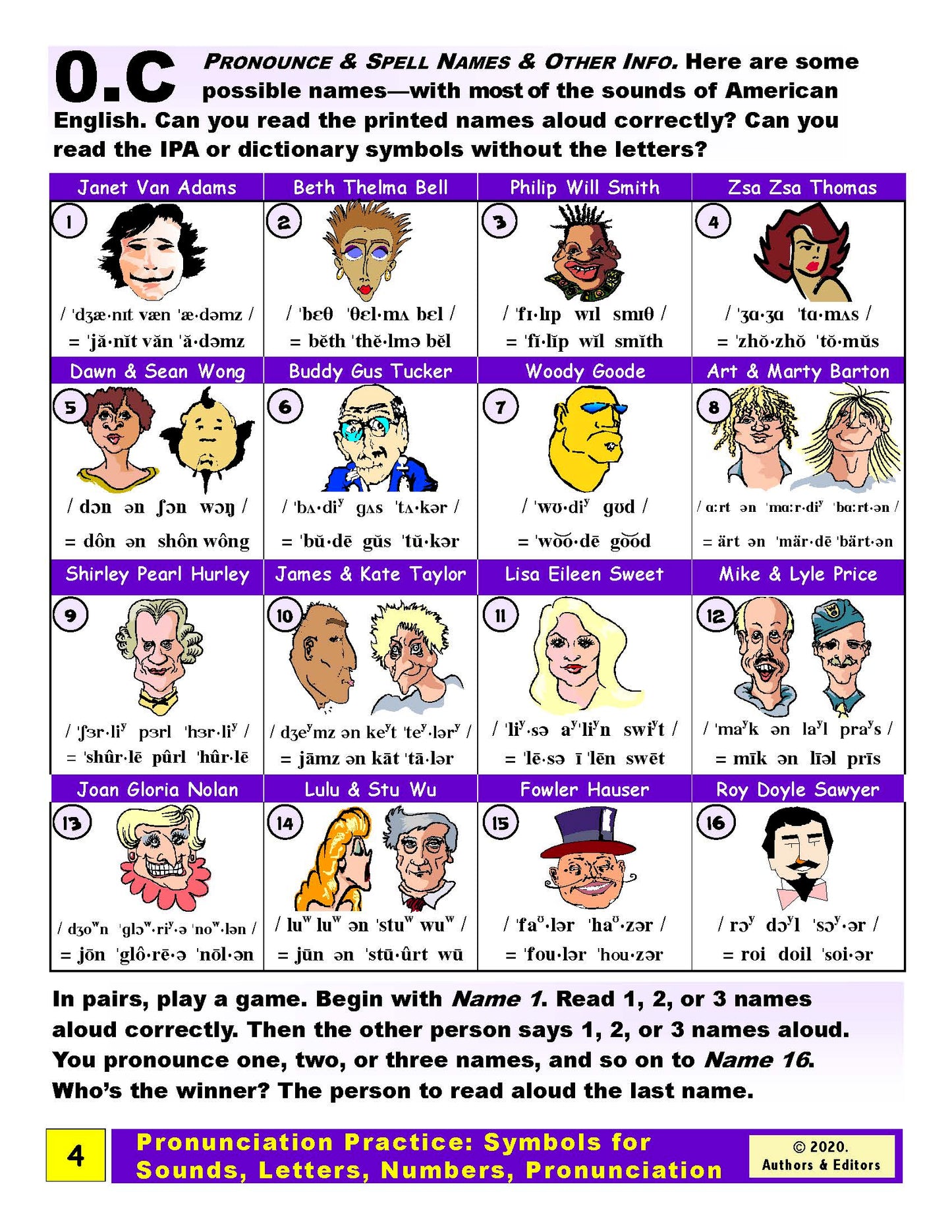 E-00.03b Get Pronunciation Practice with Symbols for Sounds, Alphabet Letters, & Greetings