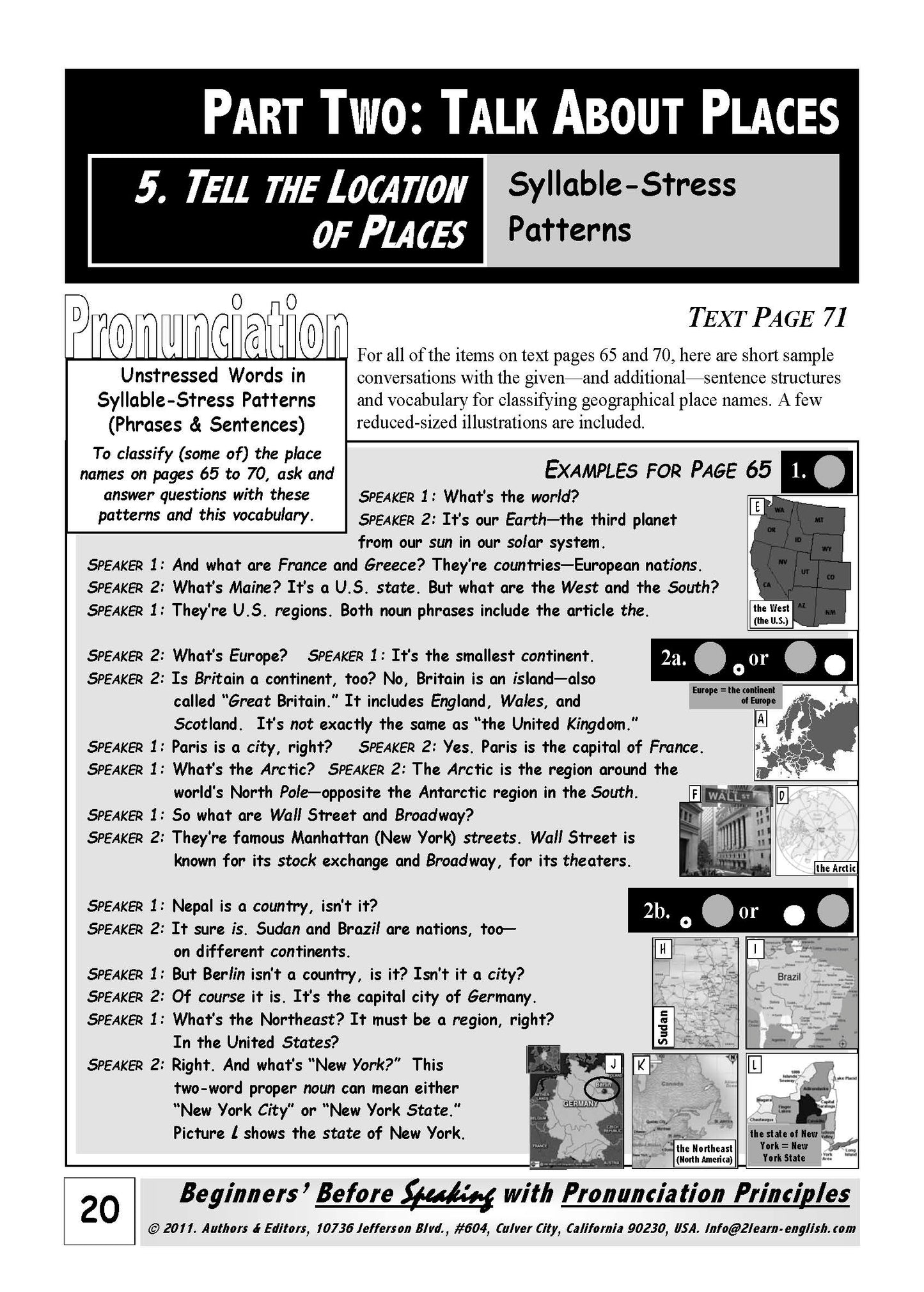 E-02.04 Use Syllable-Stress Patterns in Geographical Place Names & Talk About Location