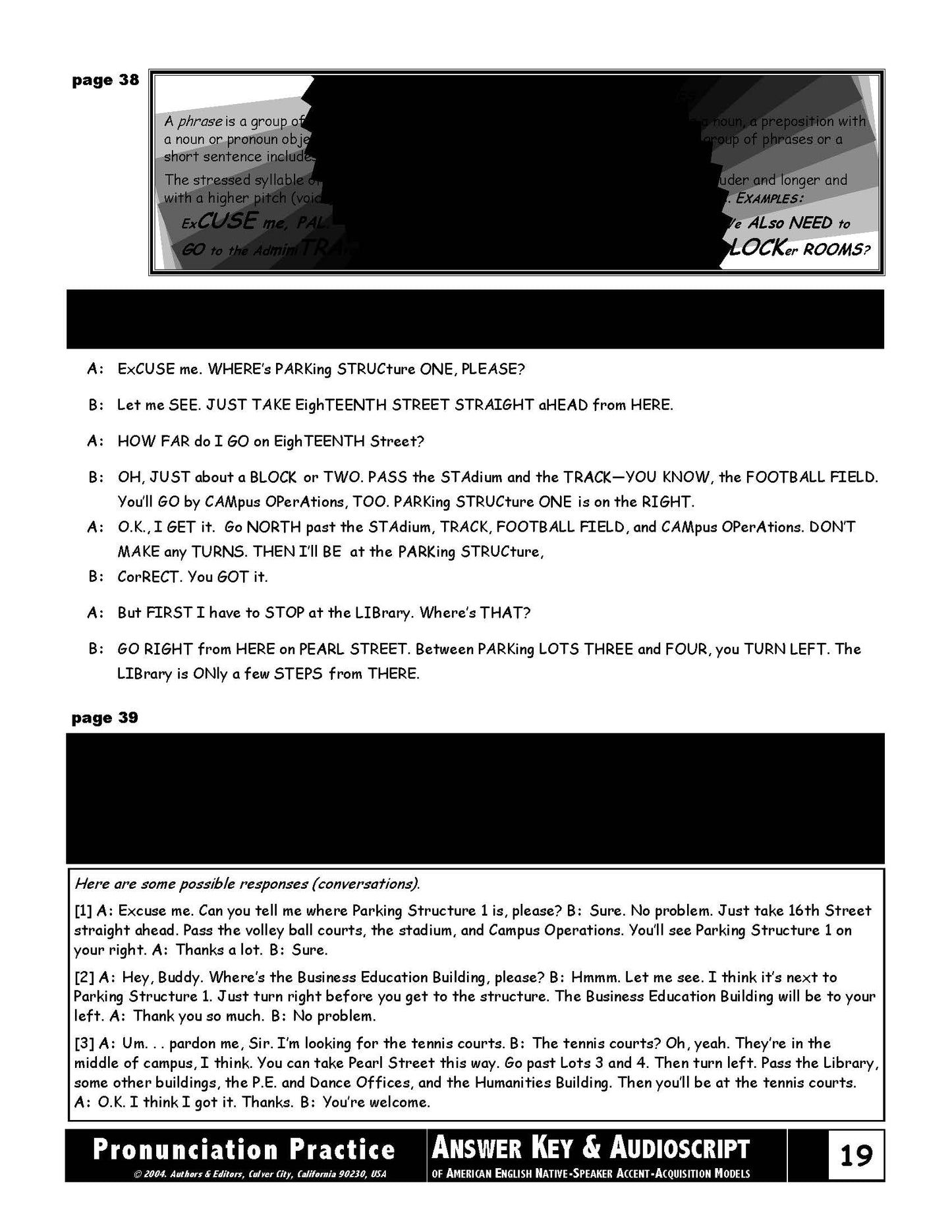 E-02.05 Recognize, Pronounce & Contrast Focus Points in Place Names, Phrases & Sentences