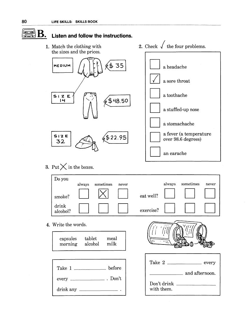 E-04.06 With Be-Sentences, Understand & Talk About Sizes, Prices & Physical Feelings