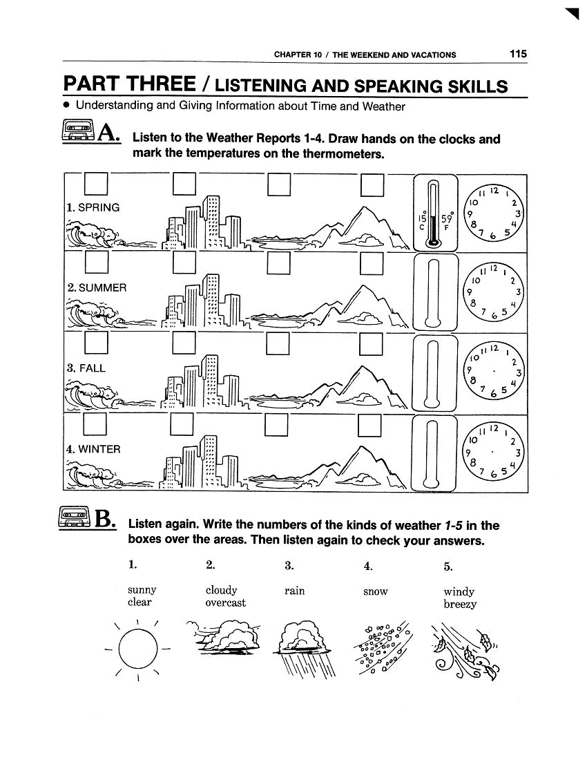 E-05.10 Use Assorted Grammar to Wrap It Up with Weekend & Vacation Plans