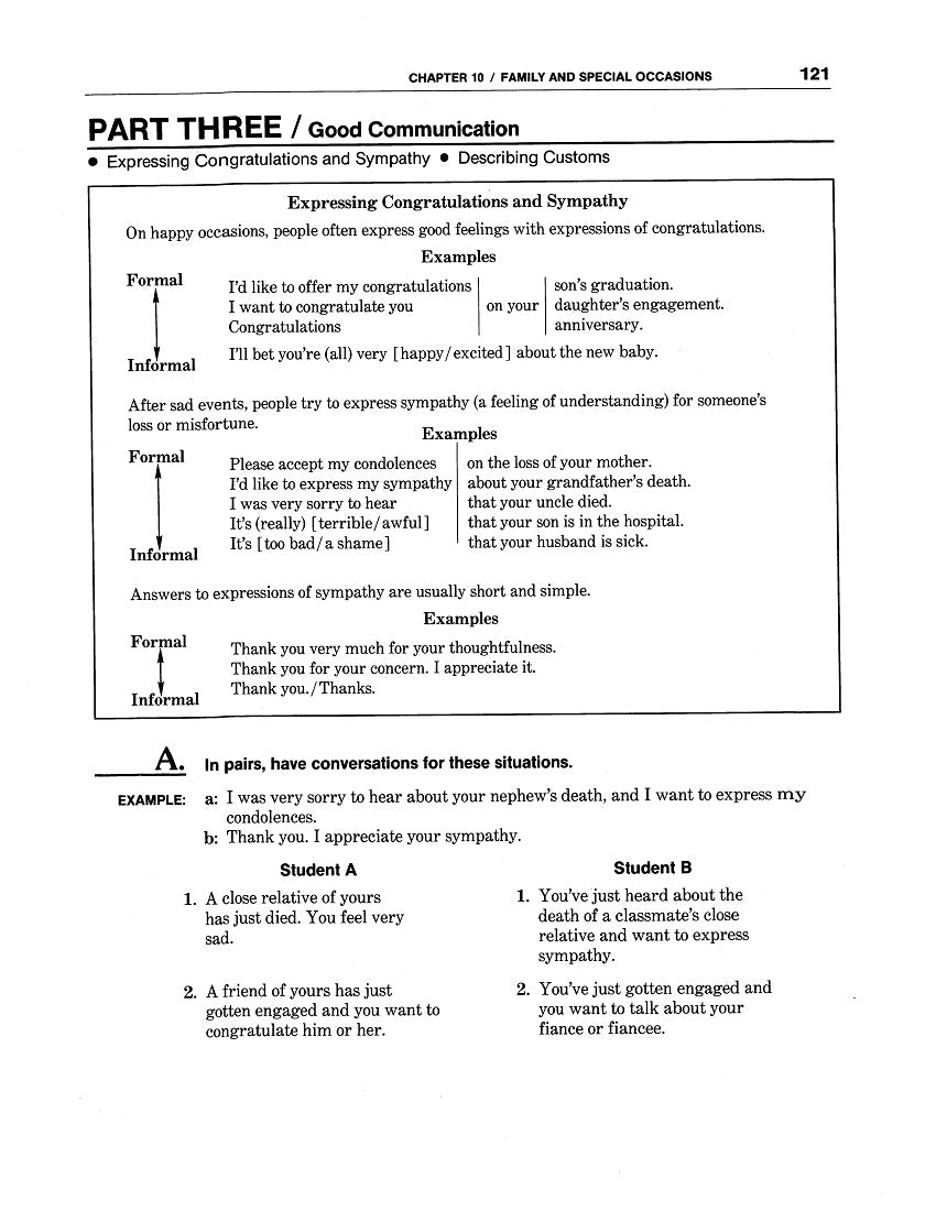 E-06.10 Celebrate (Perfect) English (in the Present) with Talk About Family & Special Occasions