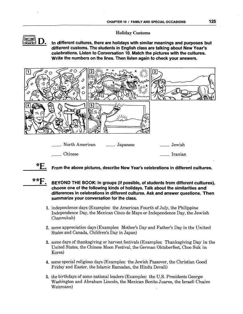 E-06.10 Celebrate (Perfect) English (in the Present) with Talk About Family & Special Occasions