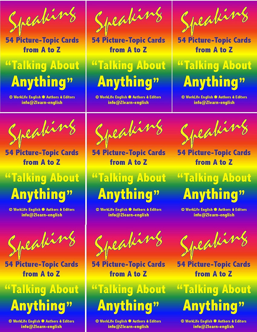 E-10.08a Add Color & Stimuli to “Talking About Anything” for Linguistic Improvement & Fun