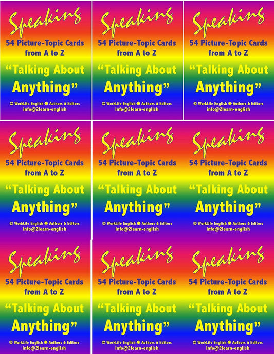 E-10.08a Add Color & Stimuli to “Talking About Anything” for Linguistic Improvement & Fun