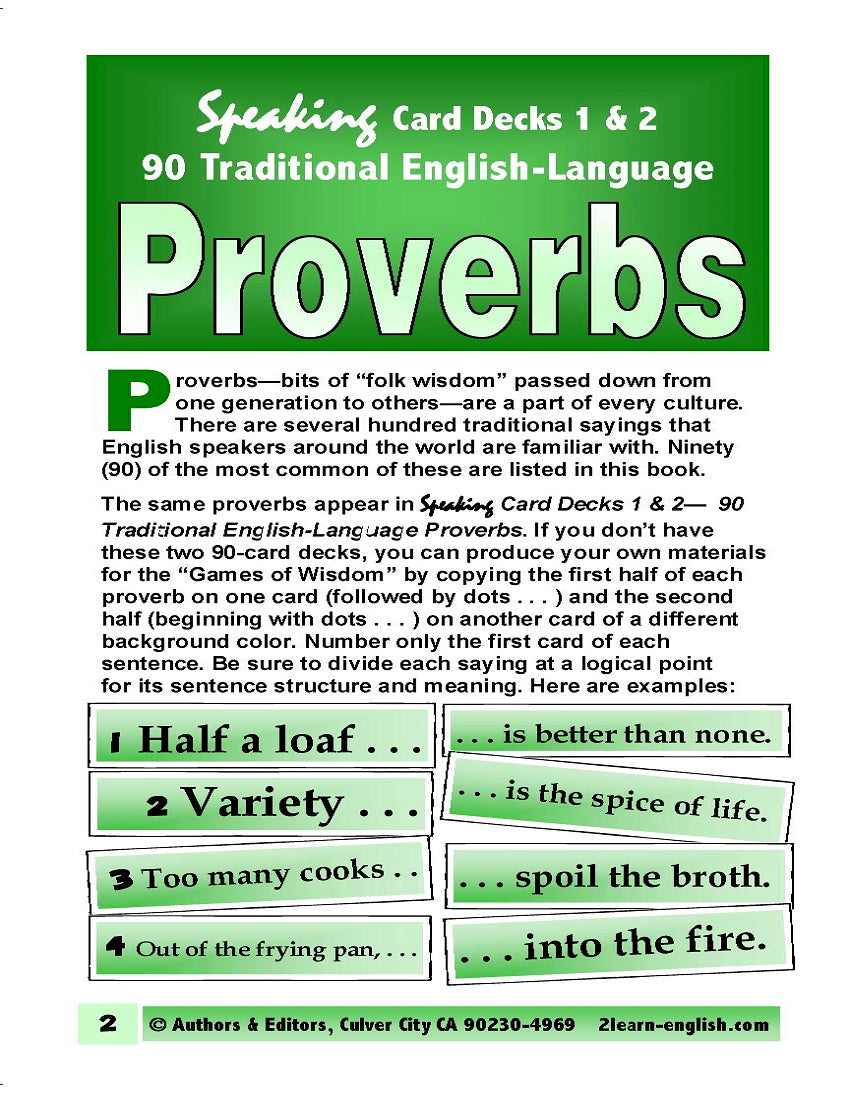 C-09a Phrasing of Proverbs (28 Page How-to Resource Book)