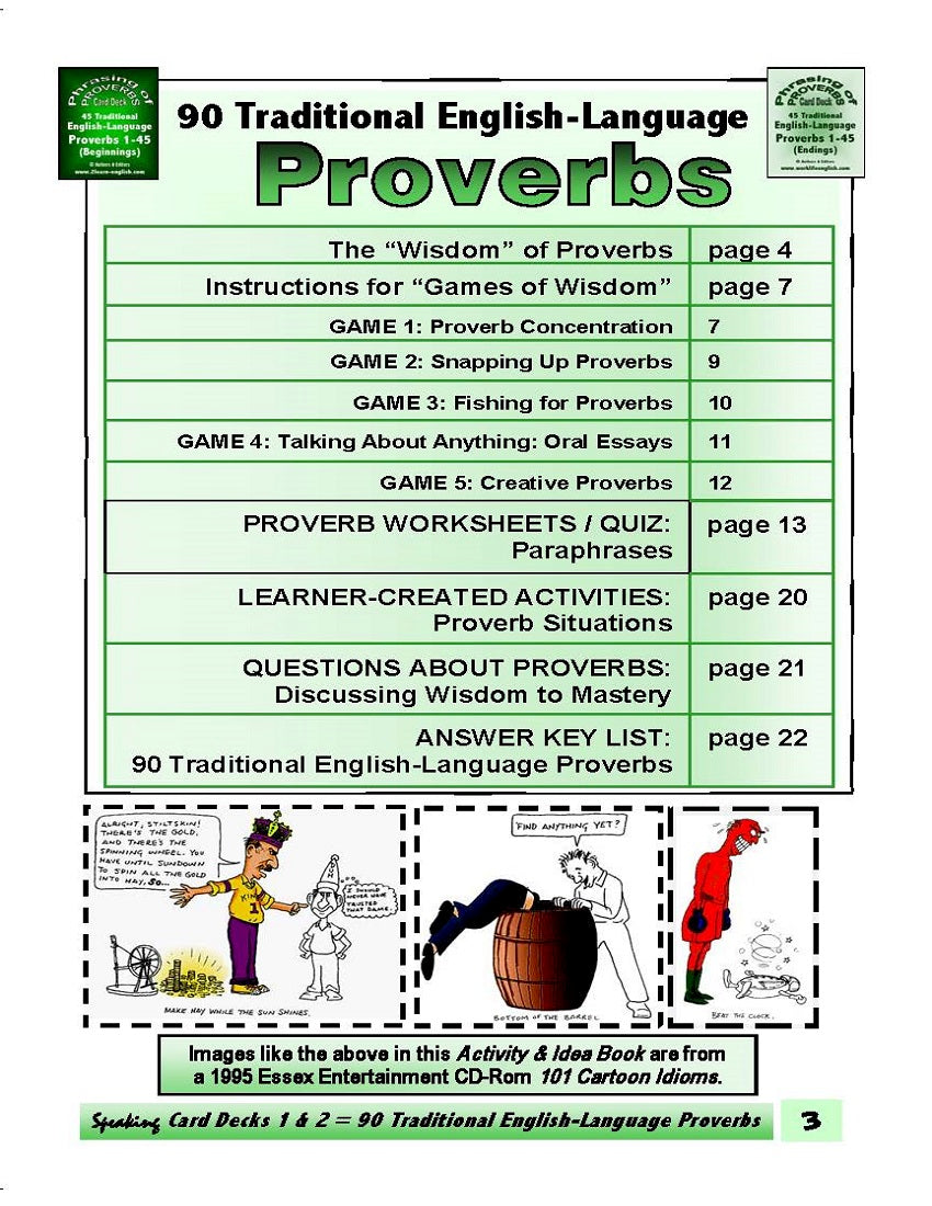 C-09a Phrasing of Proverbs (28 Page How-to Resource Book)
